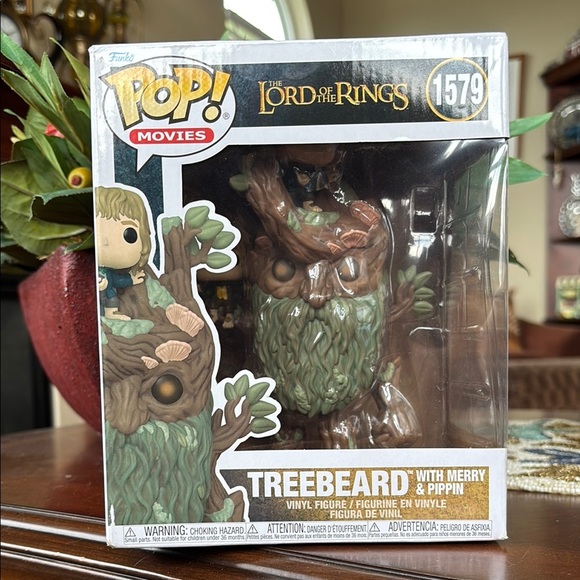 FUNKO SUPER POP! THE LORD OF THE RINGS SUPER TREEBEARD WITH MERRY & PIPPIN 1579 - Picture 1 of 15